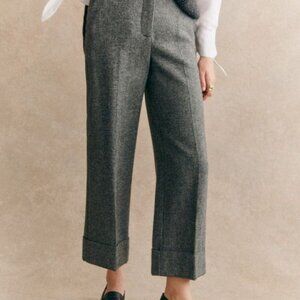 Sezane Damon Trousers Mottled Grey - Size 6